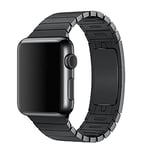 Devia Bracelet à maillons élégant compatible avec Apple Watch, bracelet de rechange résistant à l'eau, convient pour Apple Watch génération 1/2/3/4/5, Space Black, 38/40MM, Bracelet