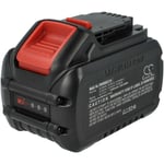 Vhbw - 1x Batterie compatible avec Dewalt DCS367, DCS367N, DCS356NT, DCS367NT, DCS369M2, DCS369 outil électrique (12000 mAh, Li-ion, 20 v / 60 v)