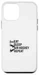 Coque pour iPhone 12 mini Eat Sleep Air Hockey Repeat - Air Hockey