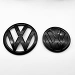 Passar Volkswagen Golf 7 GOLF 7 bil logotypmodifiering svart fram och bak logotyp MK7 grillkåpa logotypersättning 2014 - 2017