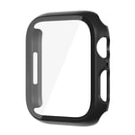 Glas+ Cover För Apple Watch case 9 8 7 6 SE 5 iWatch Tillbehör Skärmskydd Apple Watch Series 45mm 41mm 44mm 40mm 42mm 38mm svart black black 41mm series 7 8 9