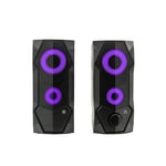 Xtreme videogames Enceinte USB Twin Boîtier avec LED RGB pour PC 33207