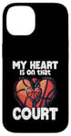 Coque pour iPhone 14 Game Day Basketball Mom