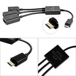 Mobile Phone Flash Drive 3 In1 Converter Micro USB HUB Host OTG Cable Adapter