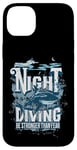 iPhone 14 Plus Night Diving Scuba Diving Gear Shark Stronger Than Fear Case