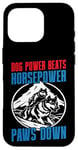 Coque pour iPhone 16 Pro Dog Power bat Horsepower Paws Down Mushing