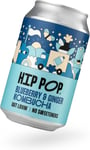 Hip Pop Hip Pop Kombucha Blueberry & Ginger 330 ml (case of 12 cans)-12 Pack