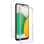 360° Case for Samsung Galaxy A03 Core Flexible Front & Rigid Back – Transparent