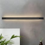 ZMH Applique murale LED Moderne intérieur Lampe de Couloir Longueur 3000K Blanc Chaud éclairage mural pour salon, escalier, chambre Noir 100cm