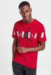 Nike Mens Air Jordan Stretch T Shirt in Red Jersey - Size Large