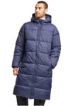 Urban Classics Men's Tb7010-mens Long Puffer Coat, Navy, S