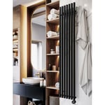 Terma Electric Radiator, Steel, Heban Black, 1800h x 370w (mm) [0.8kw]