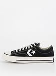 Converse Premium Canvas Star Player 76 Trainers - Black/White, Black/White, Size 8, Men