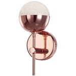 Visconte Corona Wall Light Sparkle Ball Integrated LED 4.8 Watt 1 Arm - Copper  