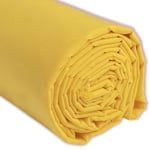 IPEA Tissu en Popeline de Coton Jaune – 200 cm x 150 cm – Made in Italy - Coton pour Couture, Vêtements, Doublures, Décoration, Accessoires, Patchwork, – Tissu Toile pour Coudre