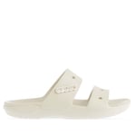 Crocs Mens Classic Sandals in White Rubber - Size UK 3-4