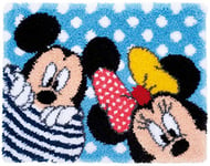 Kit de Crochet de Verrouillage, Tapis, Disney, Mickey et Minnie, Peek-a-Boo