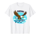 Bald Eagle Shark Drone - Funny Graphic Nature Drone Lover T-Shirt