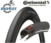 1 Continental Contact Speed 700 x 28c Wired Bike Tyre & Schrader Tube ALL BLACK