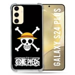 Cokitec Coque Renforcée pour Samsung Galaxy S24 Plus Manga One Piece Tete de Mort