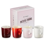 Le Creuset Stoneware Petits Fours Cappuccino Mugs - Set of 4