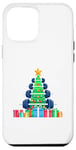 Coque pour iPhone 12 Pro Max Christmas Tree Haltère Poids Haltérophile Gymnase