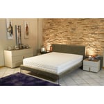 Natural Latex Matelas 140x200 Ferme contact Latex 80 Kg/m3 - DEHOUSSABLE - 21 cm - Compatible literies électriques