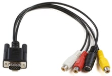 MicroConnect kabel for VGA / S-Video / sammensatt - 30 cm