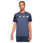 Nike NS Repeat Sleeve Shirt Mens, Thunder Blue/Obsidian/White, XL