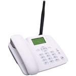 4G trådlös fast telefon - Stödjer sladdlös telefon med SIM-kort Gsm 850/900/1800/1900Mhz med väckarklocka Radio Antenn SMS-funktion för hemmet