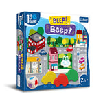 Trefl - Beep ! Beep !, Le Premier Jeu de Plateau - Jeu de plateau pour les plus jeunes, voitures en bois, grands éléments, jeu pour les tout-petits, apprendre en jouant