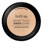 IsaDora Velvet Touch Sheer Cover Compact Powder 41 Neutral Ivory
