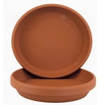 Home Garden Ornaments Plant Pot Saucers 32cm Diameter Light Brown Set of 5 – Durable Plastic Plant Pot Saucer – Round Plant Saucer for House Plants – Plastic Plant Tray (Ø32cm, Light Brown)