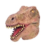 Bristol Novelty- Dinosaur Realistic Mask Masque réaliste de Dinosaure, BM568, Marron