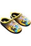 Pokemon Boys Black Gradient Quilted Slippers Slip-On Comfort Non-Slip Shoes