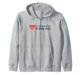 Grey's Anatomy It's a Beautiful Day to Save Lives Zip Hoodie