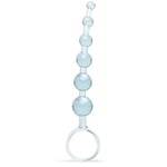 Lovehoney Blue Anal Beads with Finger Loop - Beginner Friendly - 6 inch