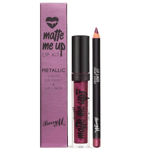 Barry M Cosmetics Metallic Matte Me Up Liquid Lip Kit, Avant-Garde new