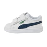 Puma Baby Unisex Smash 3.0 Leather V Sneakers - White - Size UK 4.5 Infant