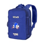 Sonic The Hedgehog - SEGA Action-Grand Sac à Dos de Voyage Mercury 47x23x33cm, Bleu, Capacité 35 L