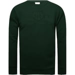 GANT Reg Tonal Shield Sweat à col en C Maillot de survêtement, Tartan Green, XL Homme