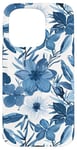 iPhone 15 Pro Blue Flower Floral Case