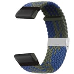 Flätat klockarmband Garmin Fenix 8 (51mm) - Bluegreen