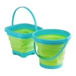 Collapsible Beach Bucket Water Sand Foldable Bucket Sandpit Outdoor Beach Toys