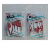 Tooth Picks Made In The UK Icon Interdentals Red Size 2 - 0.5mm x 2 Packets