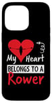 Coque pour iPhone 14 Pro Max Valentines Day Design - My Heart Belongs to a Rower