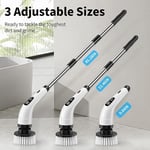 Electric Spin Scrubber Cordless with Long Handle,Power Cleaning Brush,Bathroom