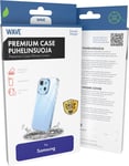 Wave Premium Case -suojakuori, Samsung Galaxy S23 Ultra, läpinäkyvä