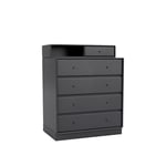 Montana - Keep Chest Of Drawers, Plinth H7 cm - Anthracite - Kommoder - designer_peter_j_lassen - Svart - Tre