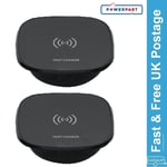 2 x Caravan Motorhome Qi Apple iPhone iPad Wireless Charger 12v Flush Fitting